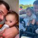 Pai babado! Marco Costa revela novas fotos com a filha e brinca: &#8220;Pai, deixa-me acelerar&#8230;&#8221;
