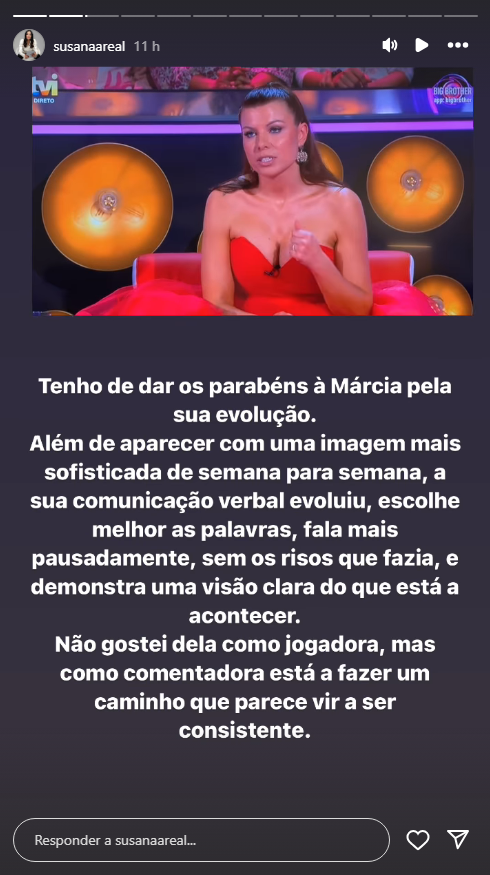 Especialista “aplaude” evolução de Márcia Soares nas galas: “Tenho de dar os parabéns…”