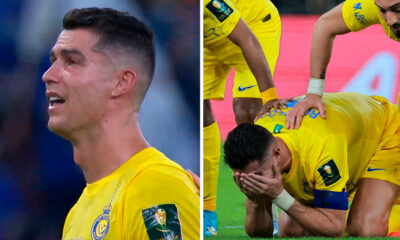 De &#8220;rastos&#8221;, Cristiano Ronaldo &#8220;desaba&#8221; em lágrimas após derrota na final da Taça do Rei da Arábia Saudita