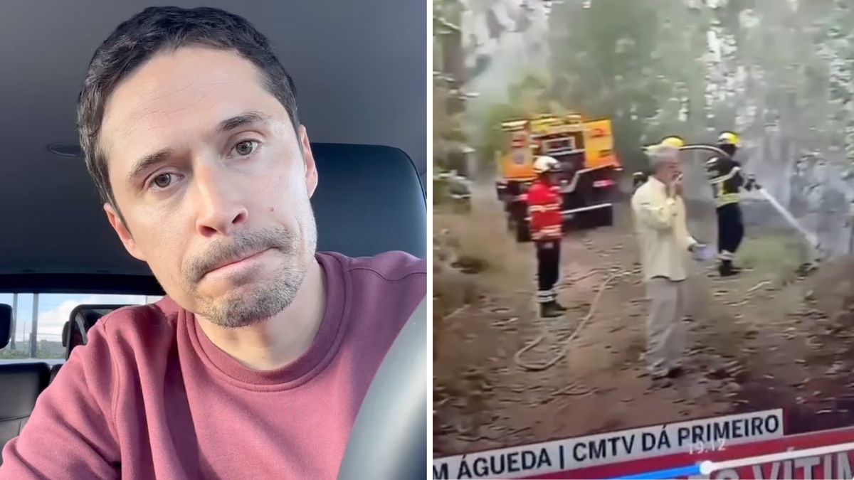 João Paulo Sousa incrédulo com gesto de homem durante incêndio: “Um dos atos mais irresponsáveis…”