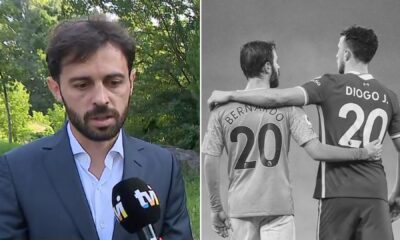Bernardo Silva &#8220;quebra silêncio&#8221; sobre morte de Diogo Jota: &#8220;Para sempre no nosso coração&#8230;&#8221;